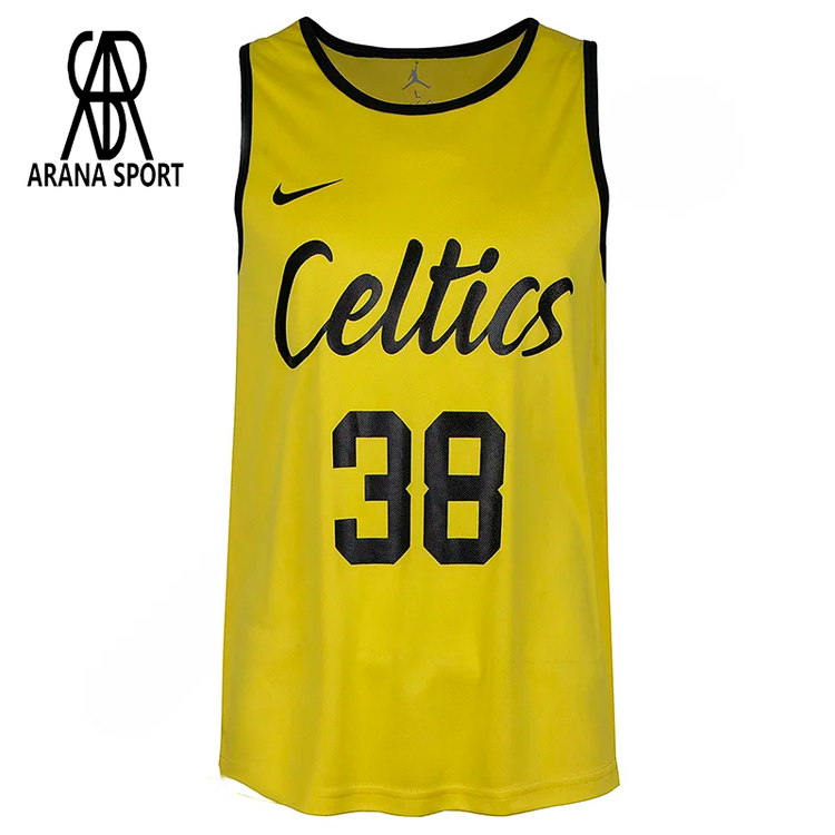 ست بسکتبال تیم سلتیک شامل رکابی و شلوارک پلیاستر کشی، طراحی اسپرت، لوگوی چاپی Celtics 38، مناسب تمرین، باشگاه و استفاده روزمره ورزشی-3