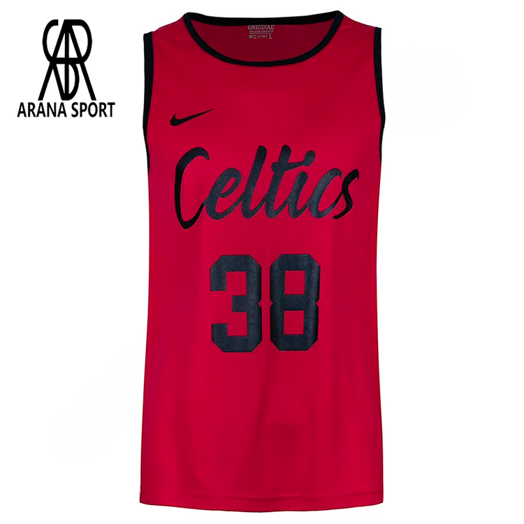 ست بسکتبال تیم سلتیک شامل رکابی و شلوارک پلیاستر کشی، طراحی اسپرت، لوگوی چاپی Celtics 38، مناسب تمرین، باشگاه و استفاده روزمره ورزشی-13