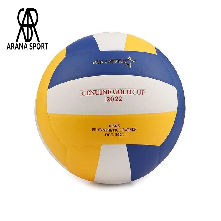 توپ والیبال گلد کاپ AGCV18 Soft Touch اصلی CPT سایز 5 با رویه پرسی SV-5W، مناسب تمرین نیمه حرفهای، قابل استفاده در سالن و فضای باز-2