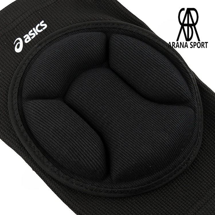 زانوبند ورزشی والیبال جفتی اسیکس با پد فومی ضربهگیر چندلایه، بافت تنفسپذیر و طراحی ارگونومیک برای محافظت بهتر از زانو در تمرین و مسابقه-4